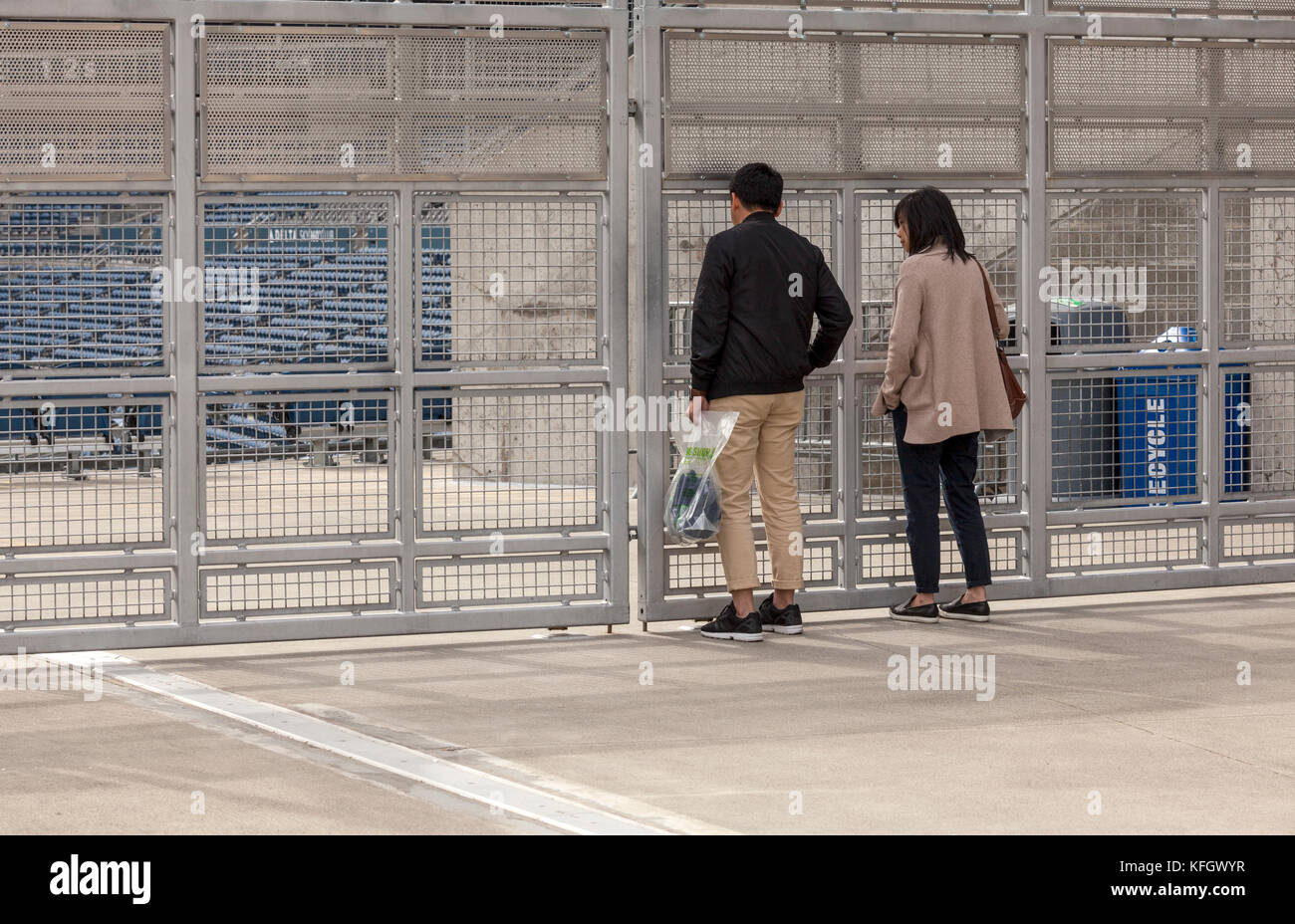 WA 14044-00 ... WASHINGTON - Blick in Jahrhundert Link Field, Seattle Stockfoto