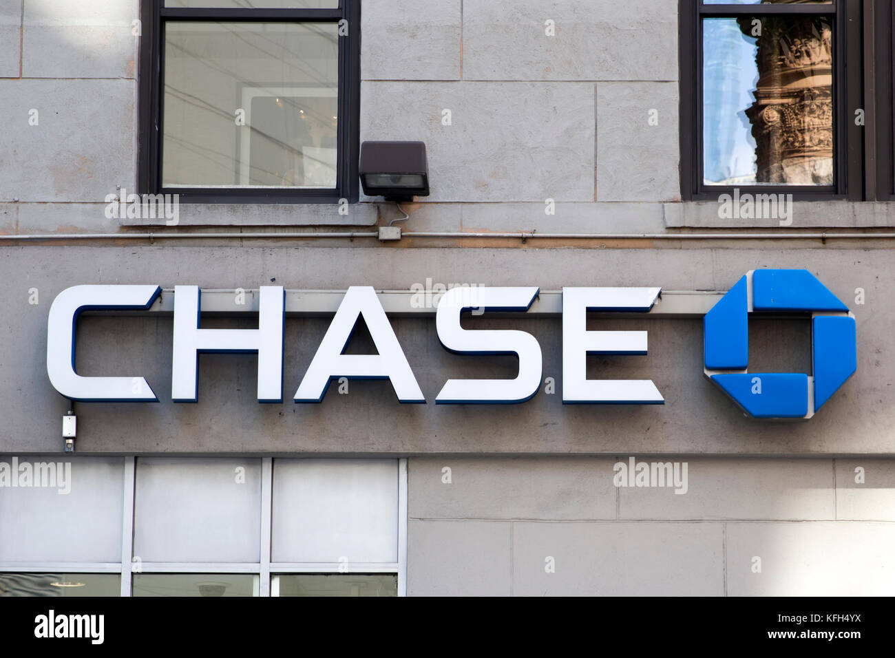 Chase Bank in New York. Es ist National Bank in 1799 gegründet  Stockfotografie - Alamy