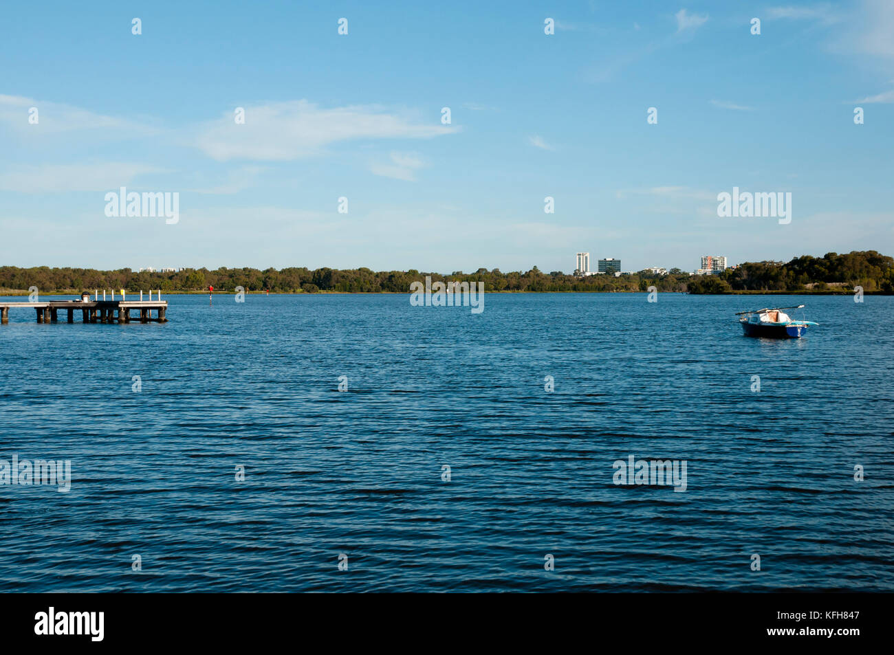 Swan River - Perth - Australien Stockfoto