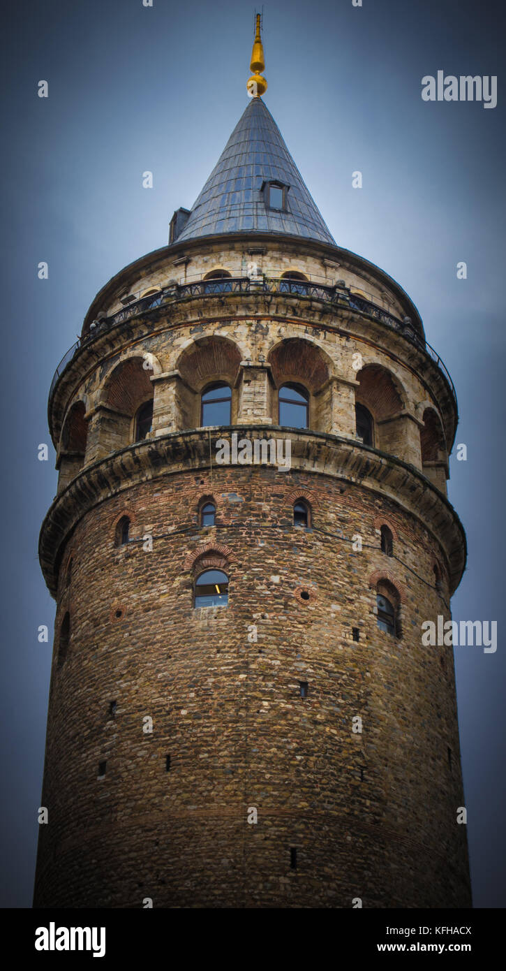 Blick auf den Galata-Turm. Istanbul, Türkei Stockfoto
