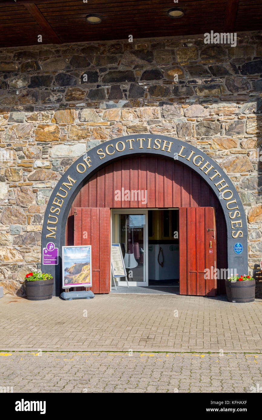 Eingang zum Museum der Schottischen Leuchttürme in Fraserburgh, Aberdeenshire, Schottland, Großbritannien Stockfoto
