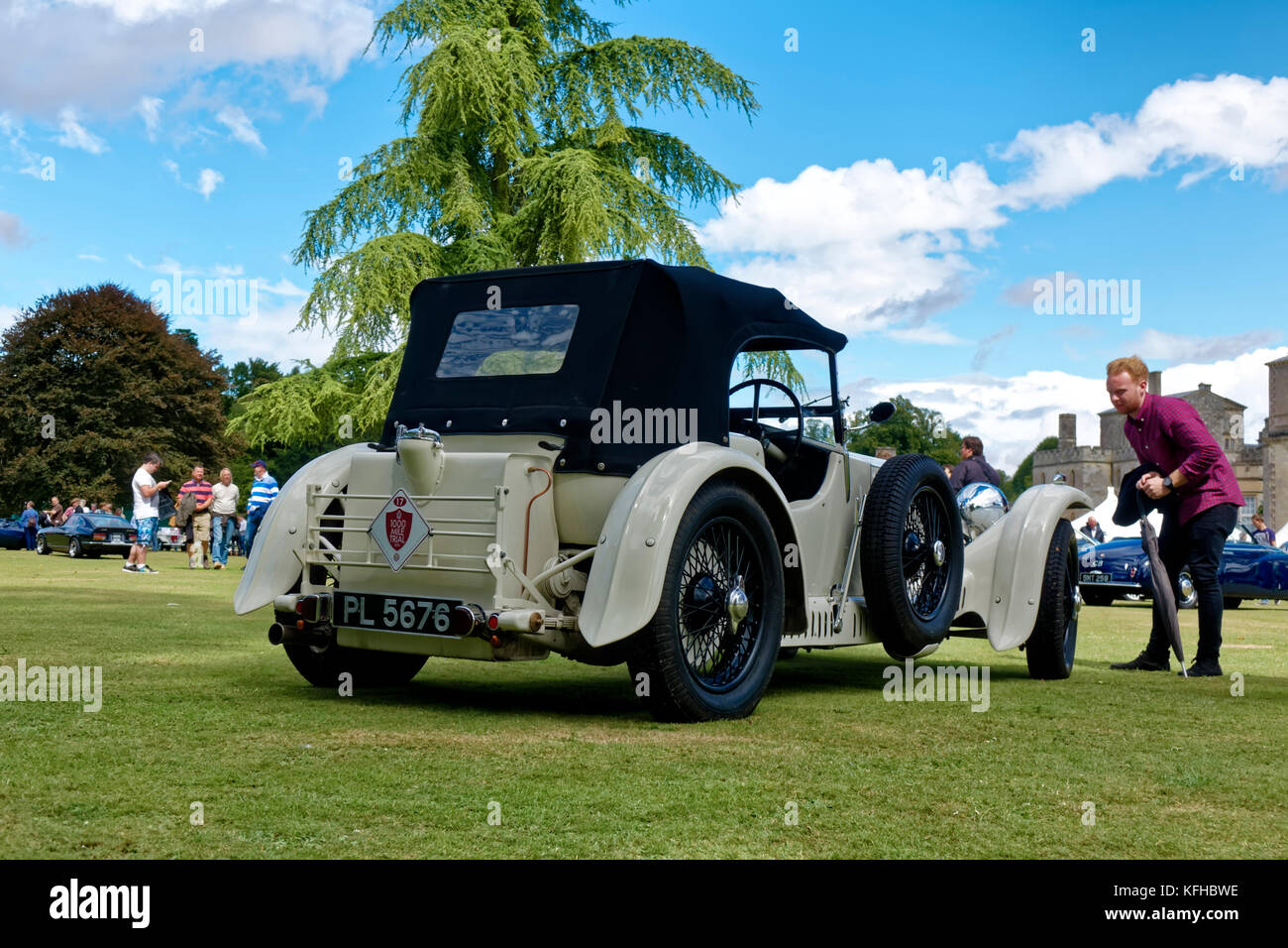 Ein 1931, 424 s.Oliver 4,5 Liter S Typ auf der Wilton House Classic & Supercar Show 2013 Stockfoto