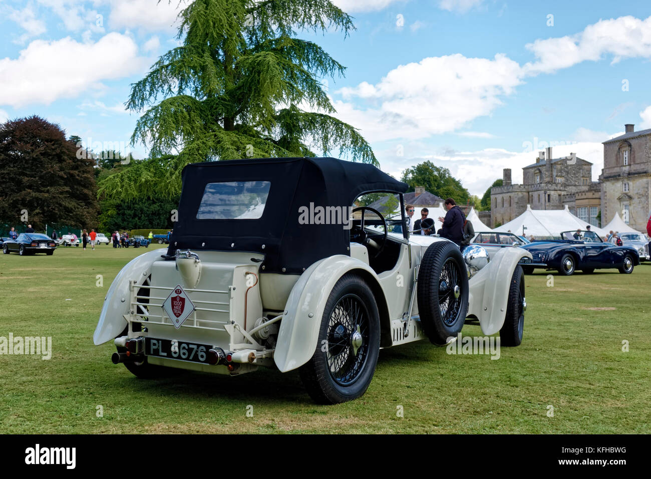 Ein 1931, 424 s.Oliver 4,5 Liter S Typ auf der Wilton House Classic & Supercar Show 2013 Stockfoto