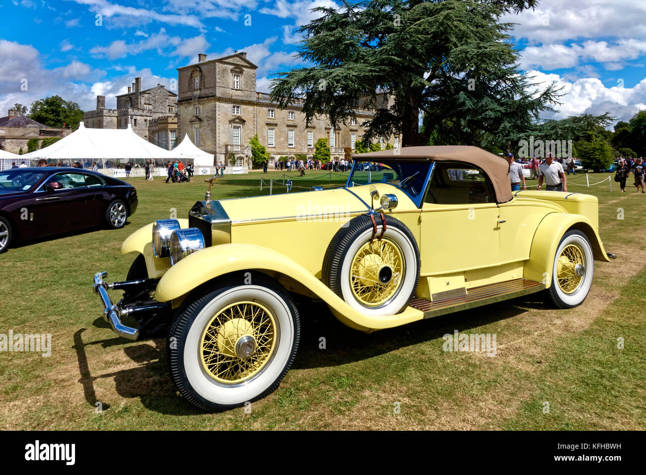 Ein 1926 Rolls Royce 40/50 HP Silver Ghost Roadster "Playboy" auf der Wilton House Classic & Supercar Show 2013 in der Nähe von Salisbury, Wiltshire, England Stockfoto