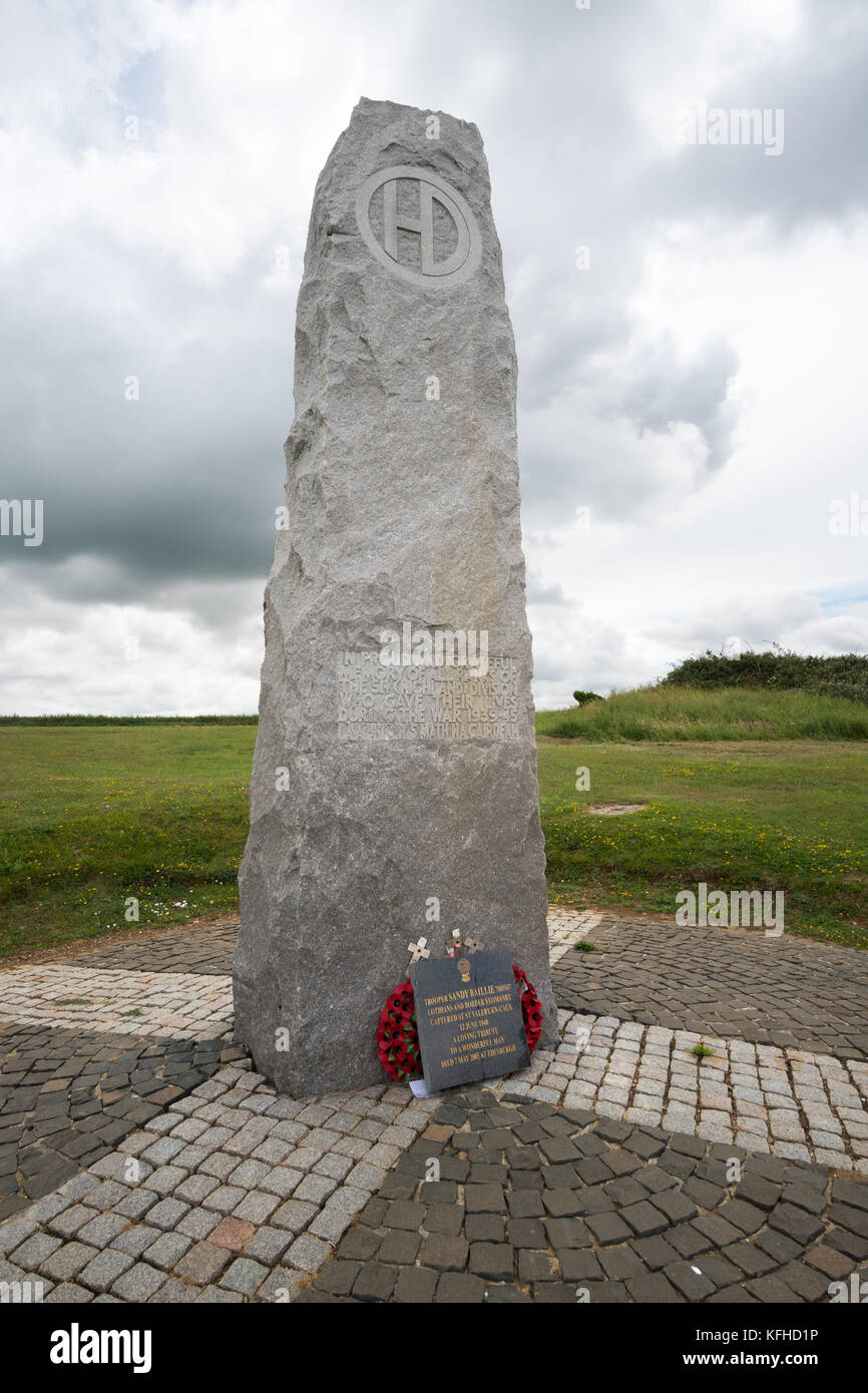 51St Highland Division Memorial, Saint Valery en Caux, Normandie, Frankreich, Europa Stockfoto