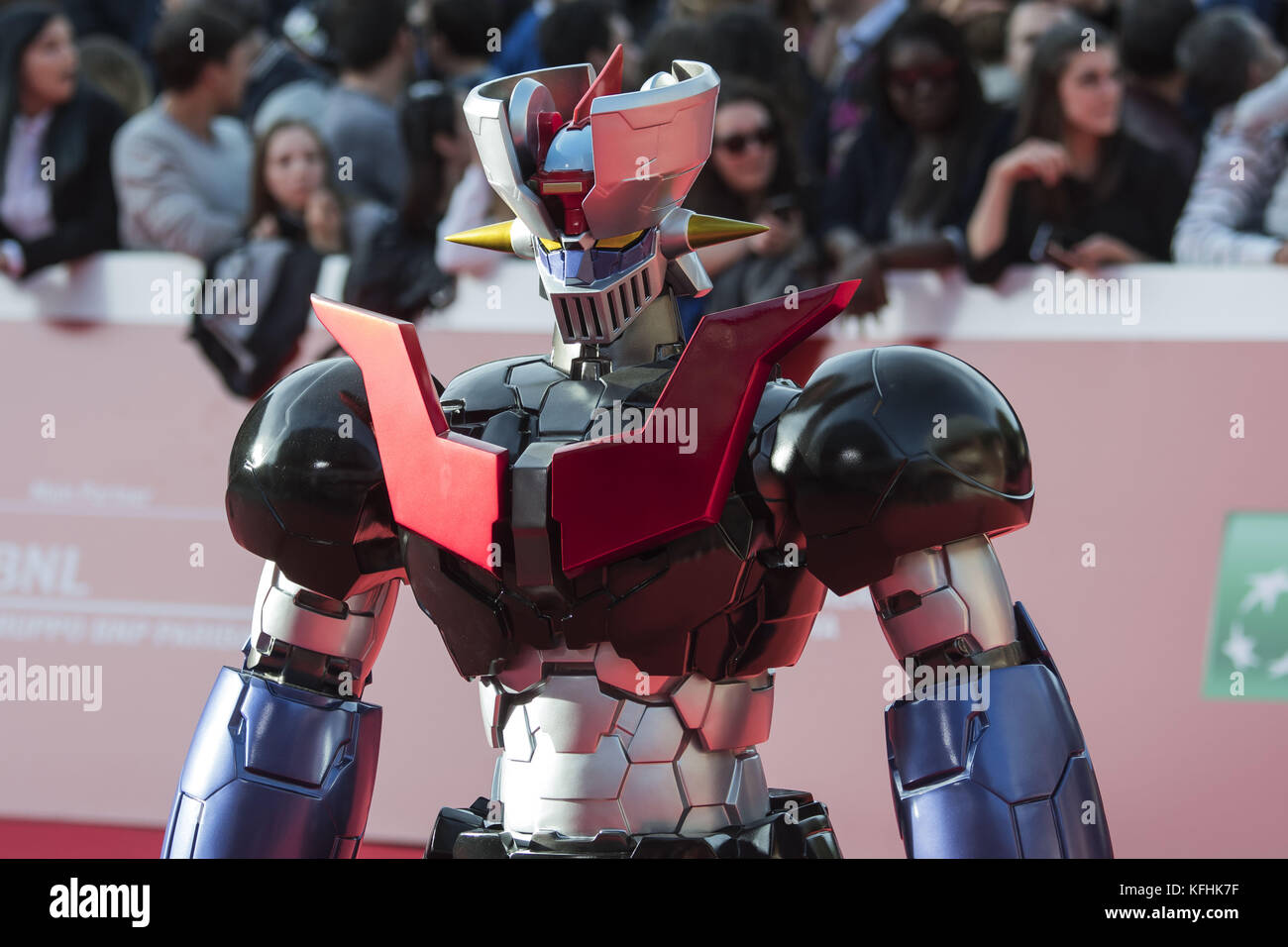 Rom, Italien. 28 Okt, 2017. Go Nagai an den roten Teppich von Mazinger Z Infinity im 12 Rom Film Festival Quelle: Silvia Gerbino/Alamy leben Nachrichten Stockfoto