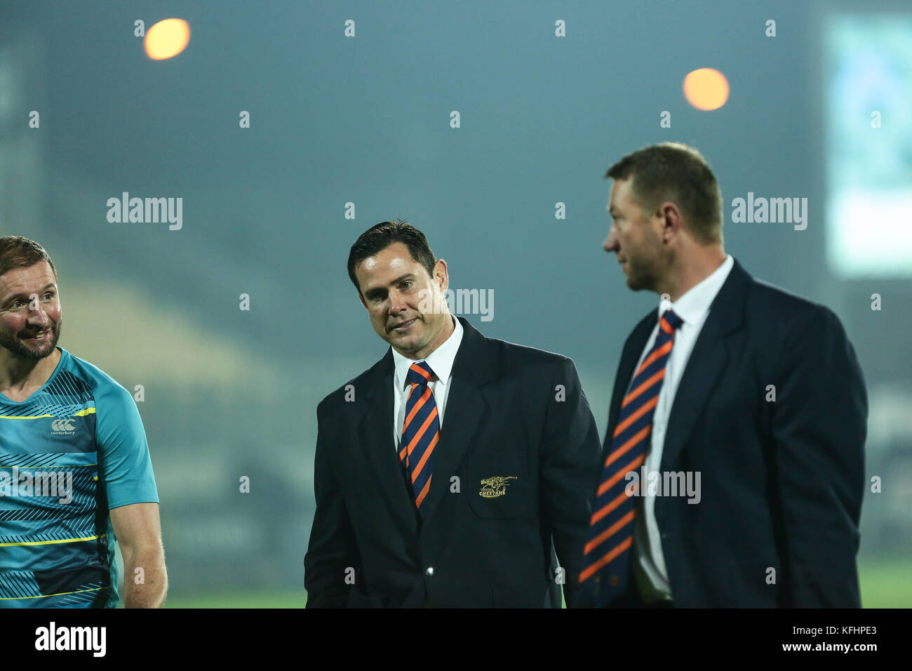 Parma, Italien. 28. Oktober 2017. Geparden' Head Coach Rory Duncan im Spiel gegen Zebre in Guinness PRO 14 Rugby Meisterschaft. Massimiliano Carnabuci/Alamy leben Nachrichten Stockfoto