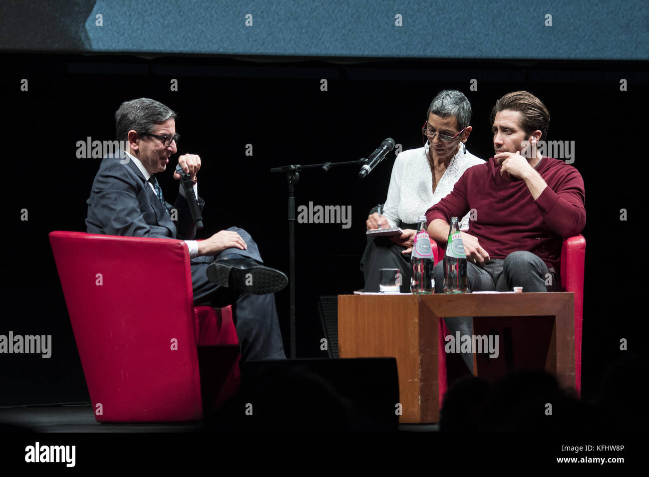 Rom, Italien. 29 Okt, 2017. Enge Begegnung mit Jake Gyllenhaal an der 12 Rom Film Festival Quelle: Silvia Gerbino/Alamy leben Nachrichten Stockfoto