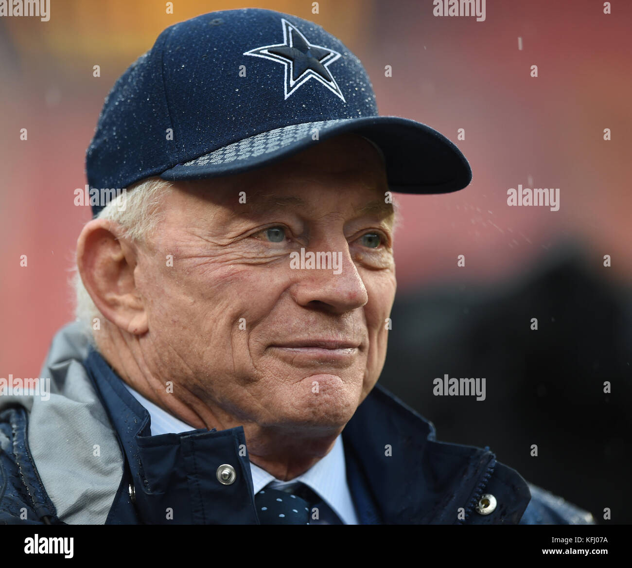 Landover, MD, USA. 29 Okt, 2017. Dallas Cowboy besitzer Jerry Jones