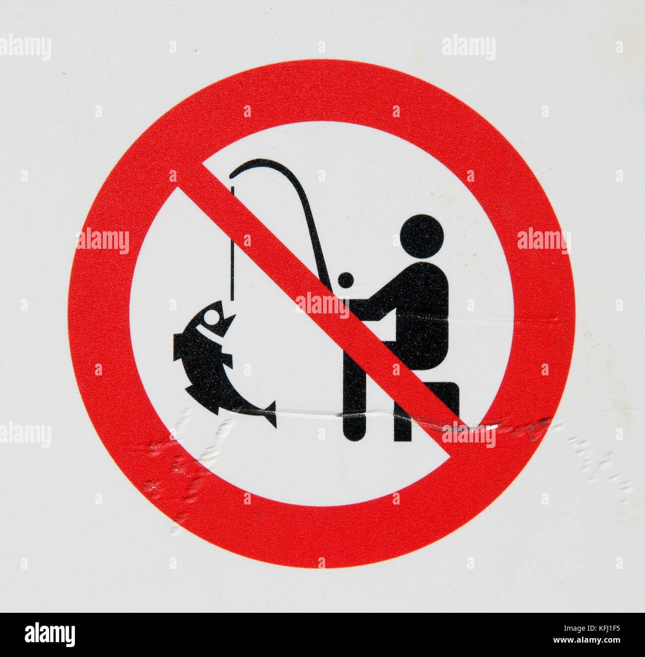 keine Spur von Fischen Stockfoto