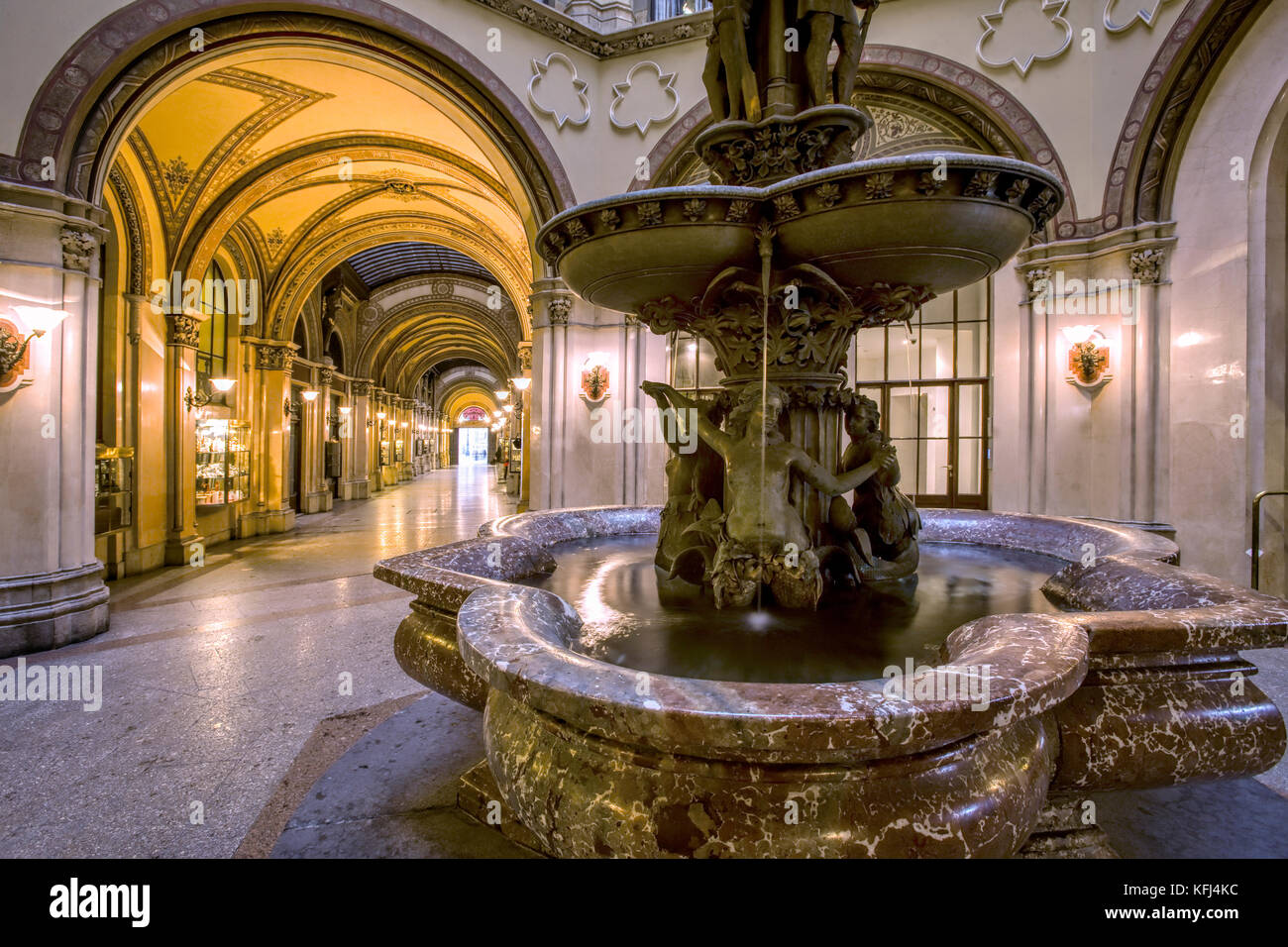 Freyung Passage im Palais Ferstel, Wien Stockfoto