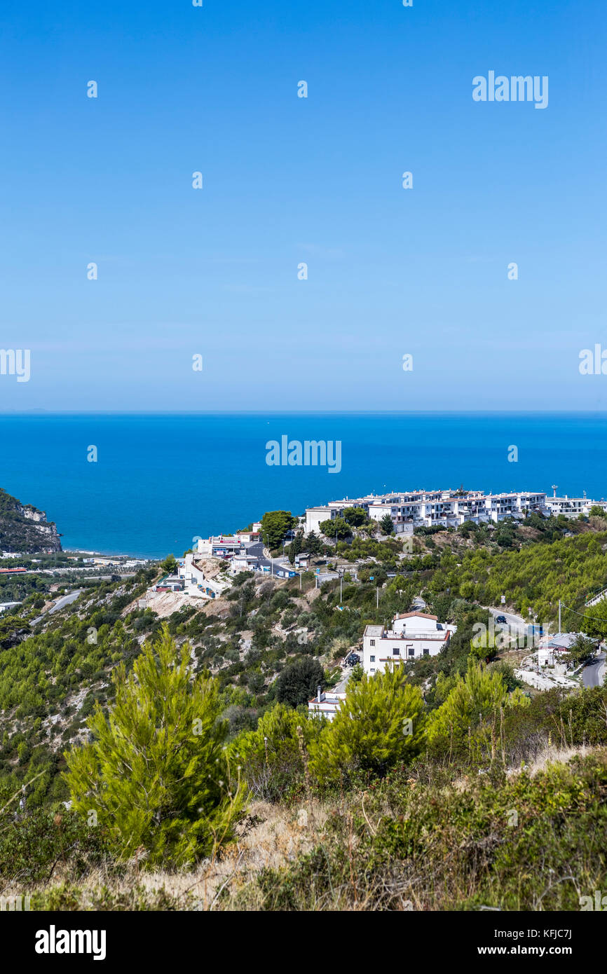 Vieste und den Gargano Nationalpark. Italien. Stockfoto