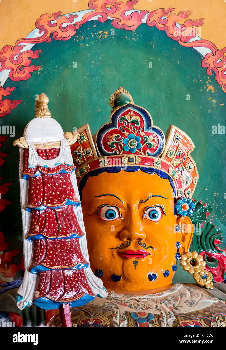 Buddhistische Kunstwerke in Monaster Palcho - Gyantse Tibet Stockfoto