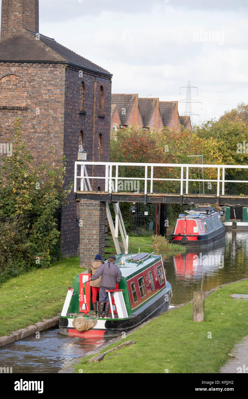 Hawkesbury Kreuzung oder Sutton Stop am nördlichen Ende der Oxford Canal, Warwickshire, England, Großbritannien Stockfoto