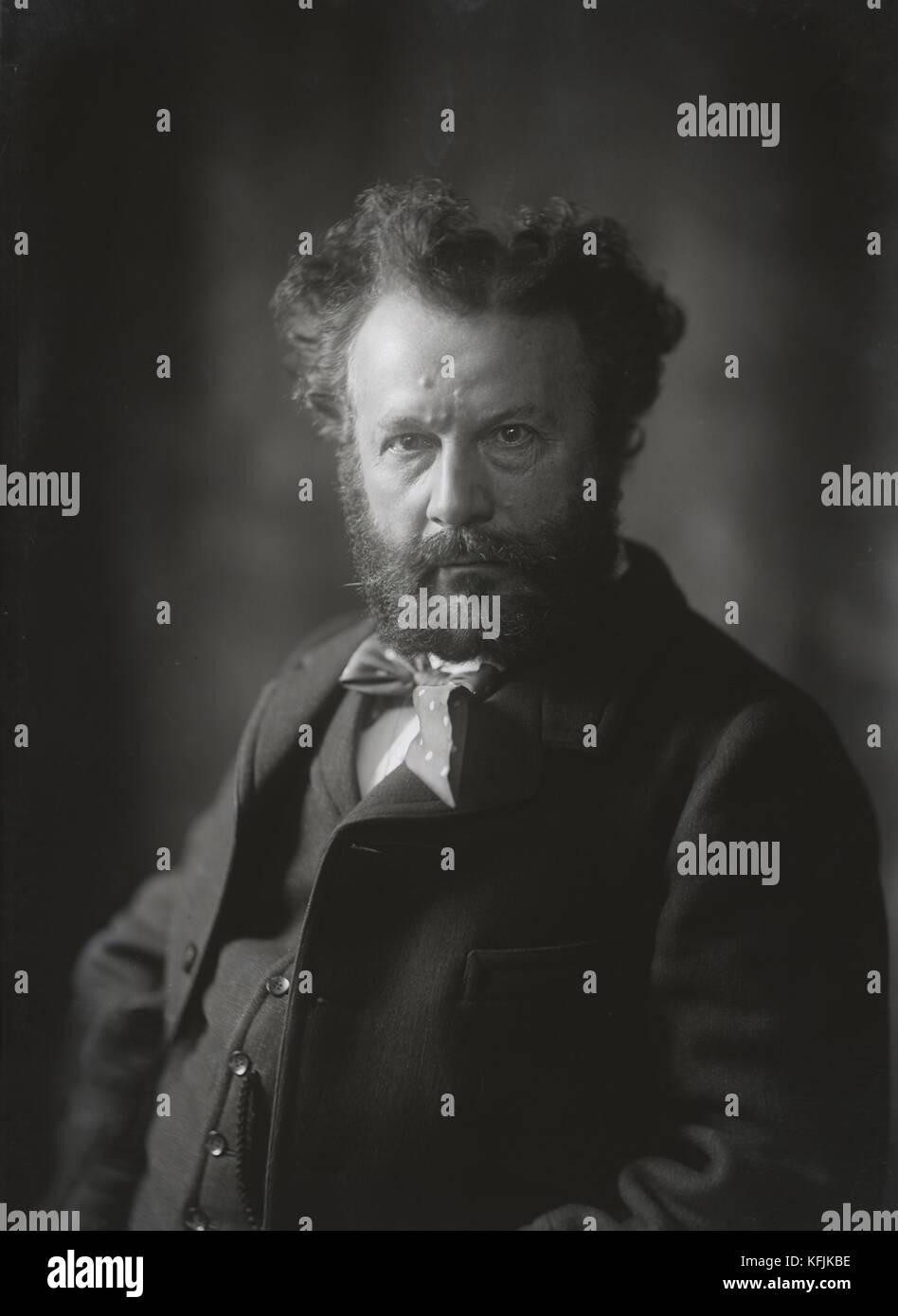 Camille Flammarion (1842-1925), französischer Astronom und Schriftsteller. Er ist Gründer der Société astronomique de France. Foto Taponier Kredit Ende des 19. Jahrhunderts:Photo12/Coll. Taponier Stockfoto