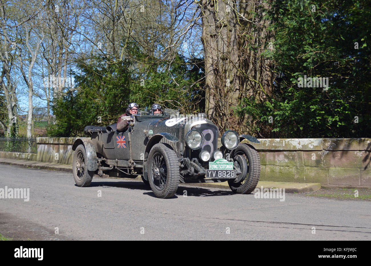 Flying Scotsman 2016-1928 Bentley 4,5 Liter ausführen Stockfoto