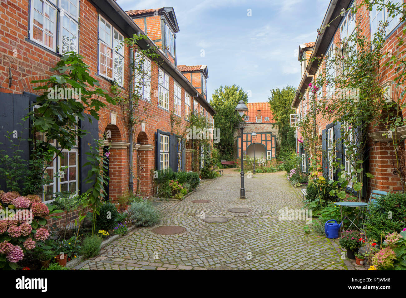 Haasenhof / Haasen Hof in der Hansestadt Lübeck / Lübeck, Schleswig-Holstein, Deutschland Stockfoto