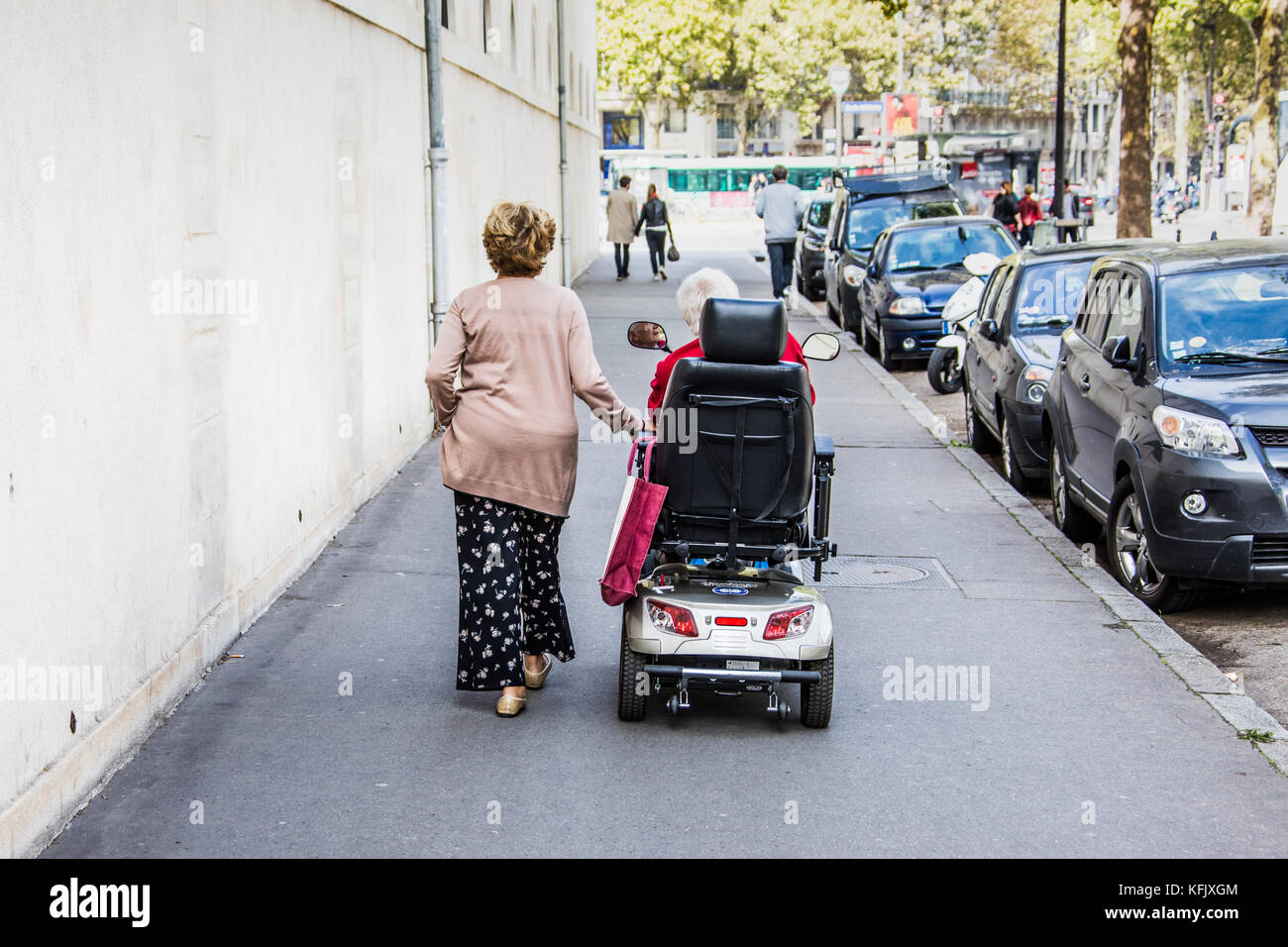 Ältere Paare in Paris, Frankreich Stockfoto