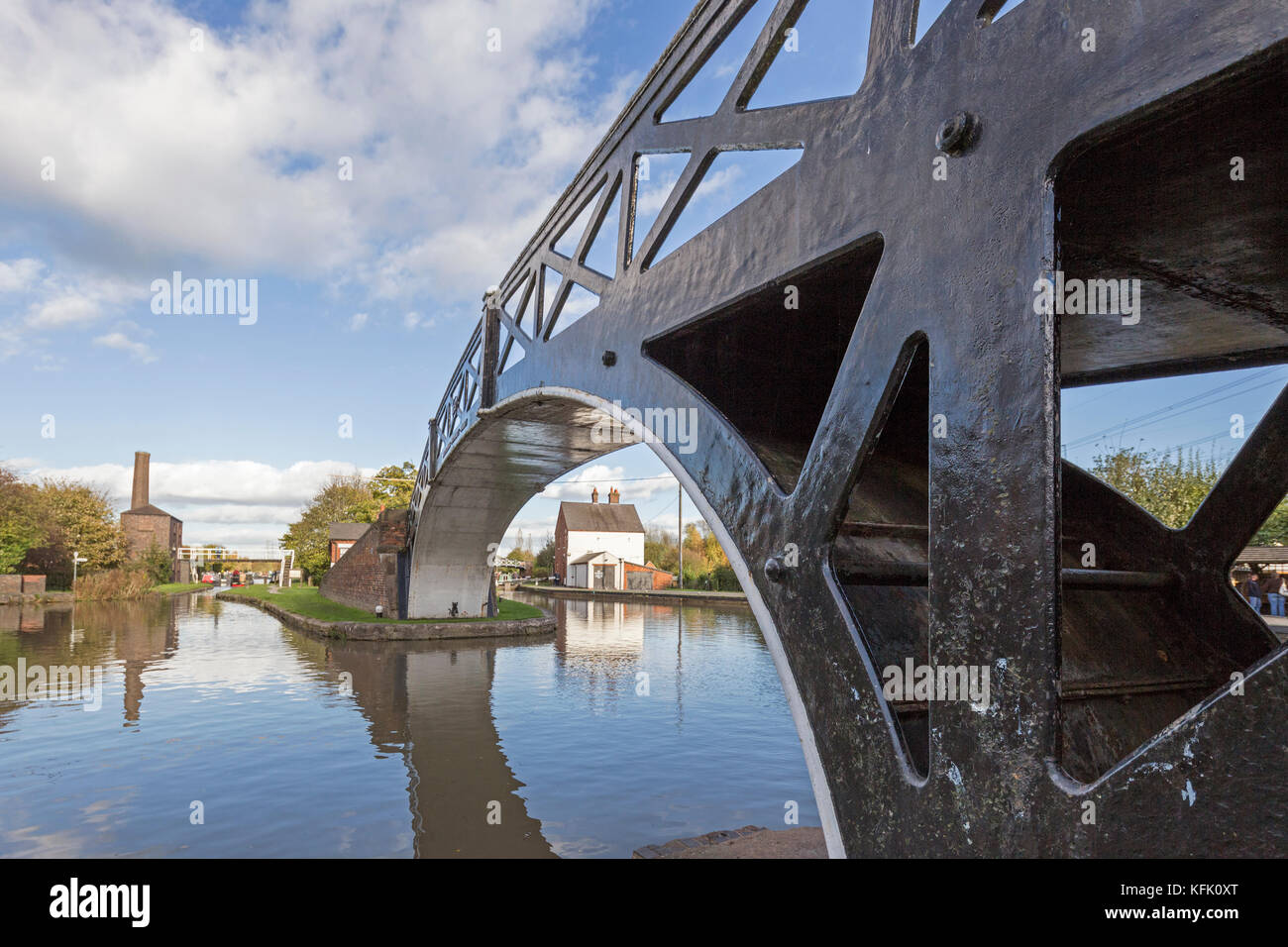 Hawkesbury Kreuzung oder Sutton Stop am nördlichen Ende der Oxford Canal, Warwickshire, England, Großbritannien Stockfoto