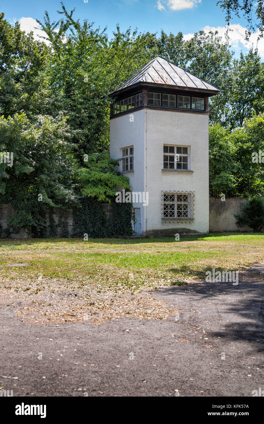 Kz Dachau (konzentrationslager) ss Wachtturm Guard Stockfoto
