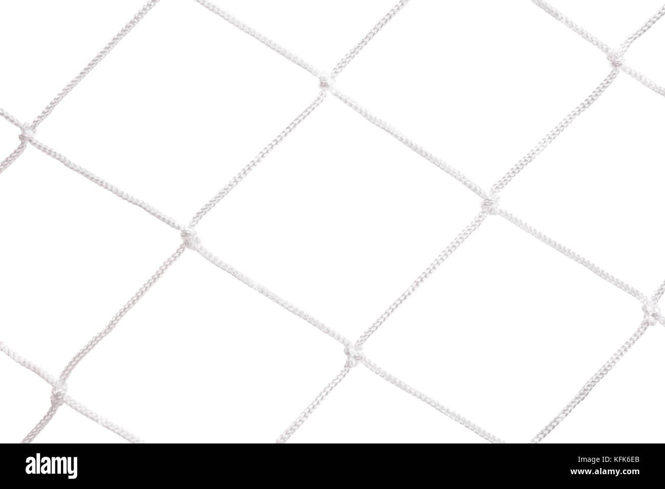 Net auf weißem Hintergrund Stockfoto