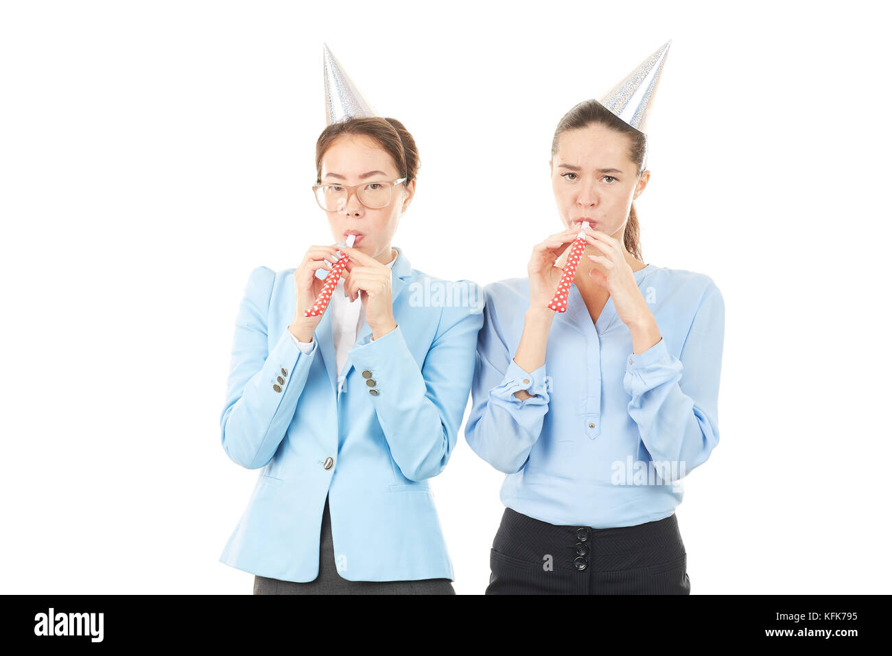 Partyzeit im Büro Stockfoto
