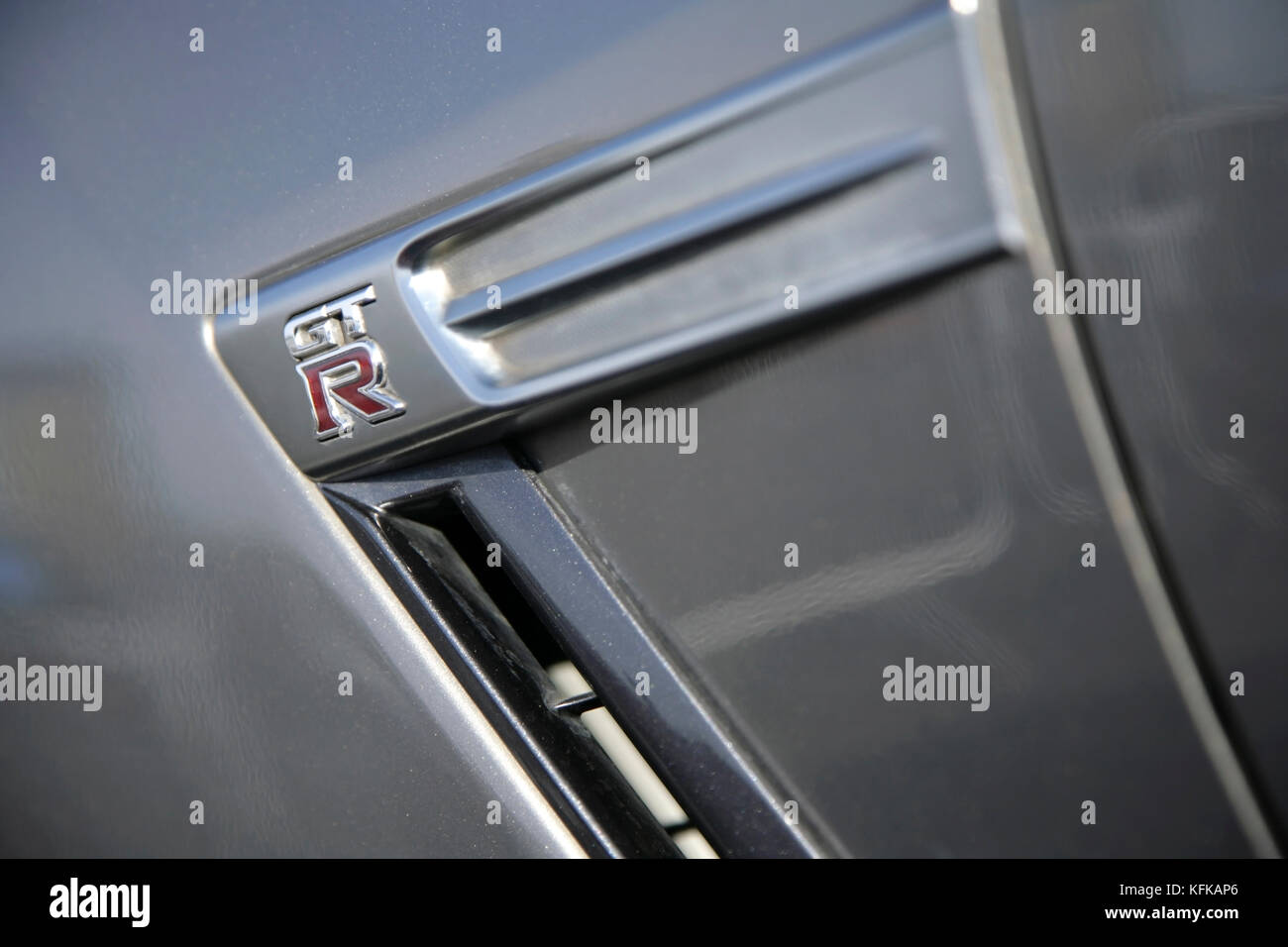 Nissan GT-R Sportwagen. Stockfoto