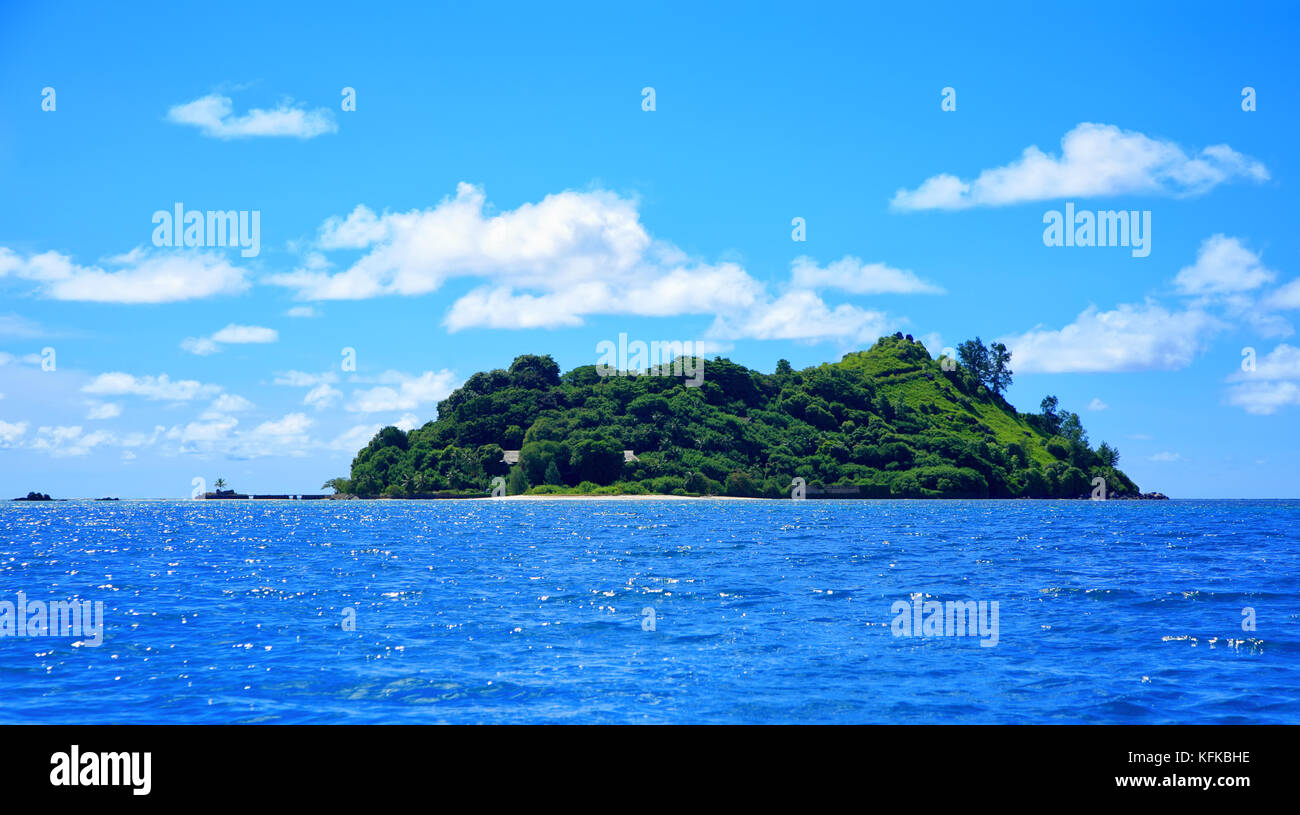 Long Island, Sainte Anne Marine National Park, Republik Seychellen. Stockfoto