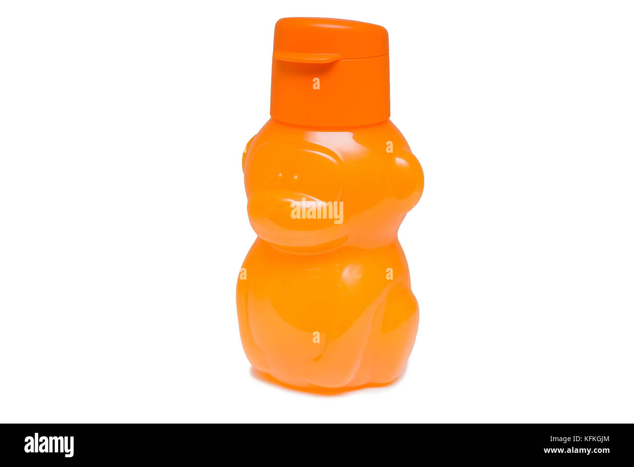 Hell baby Flasche in Form von Affen isoliert Stockfoto