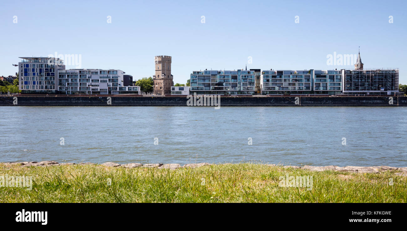 Bayen-Turm am Rhein, Köln, Nordrhein-Westfalen, Deutschland, Europa, Stockfoto