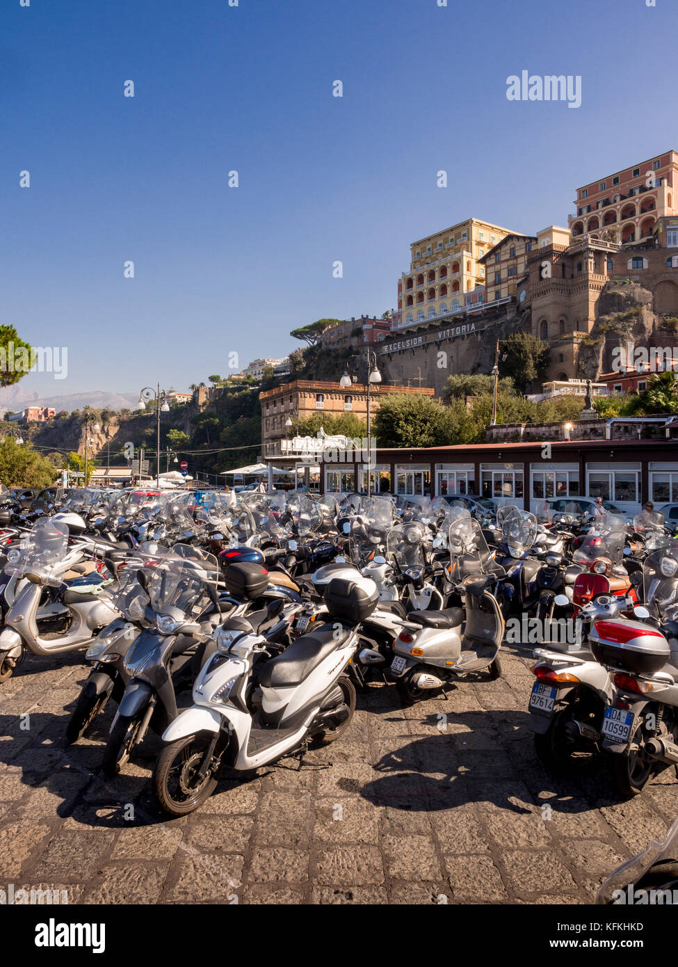 Roller Park an der Marina Piccola in Sorrent, Italien. Stockfoto