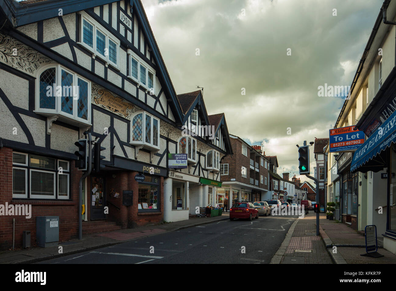 Hurstpierpoint, West Sussex, England. Stockfoto