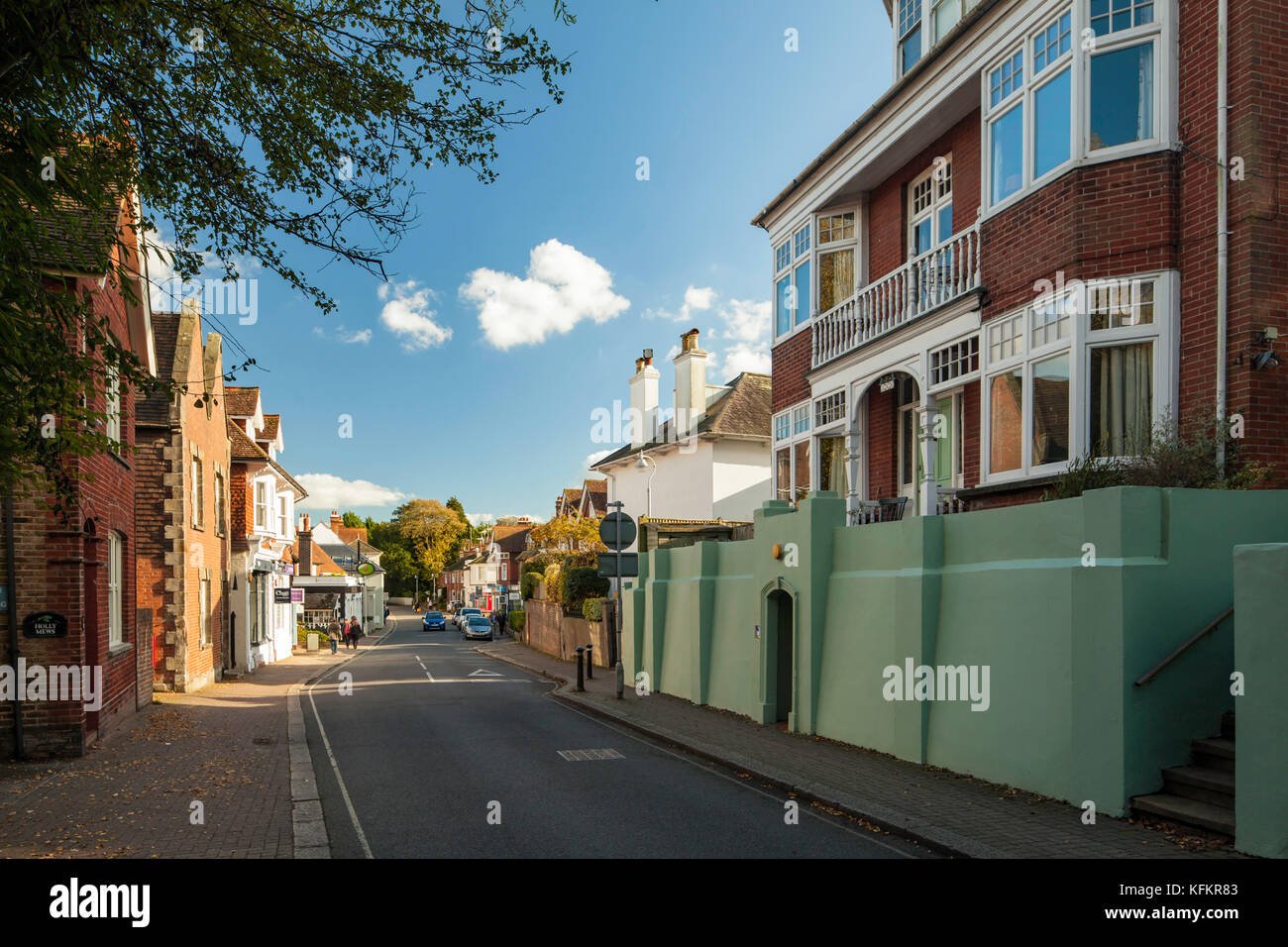 Herbstnachmittag im hurstpierpoint, West Sussex, England. Stockfoto