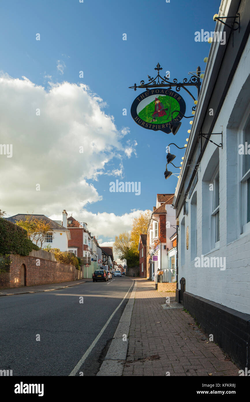 Der Wilderer Pub in hurstpierpoint, West Sussex, England. Stockfoto