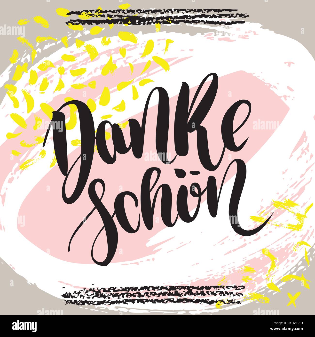 Danke Schön. German word danke on pink Stock-Vektorgrafiken kaufen - Alamy