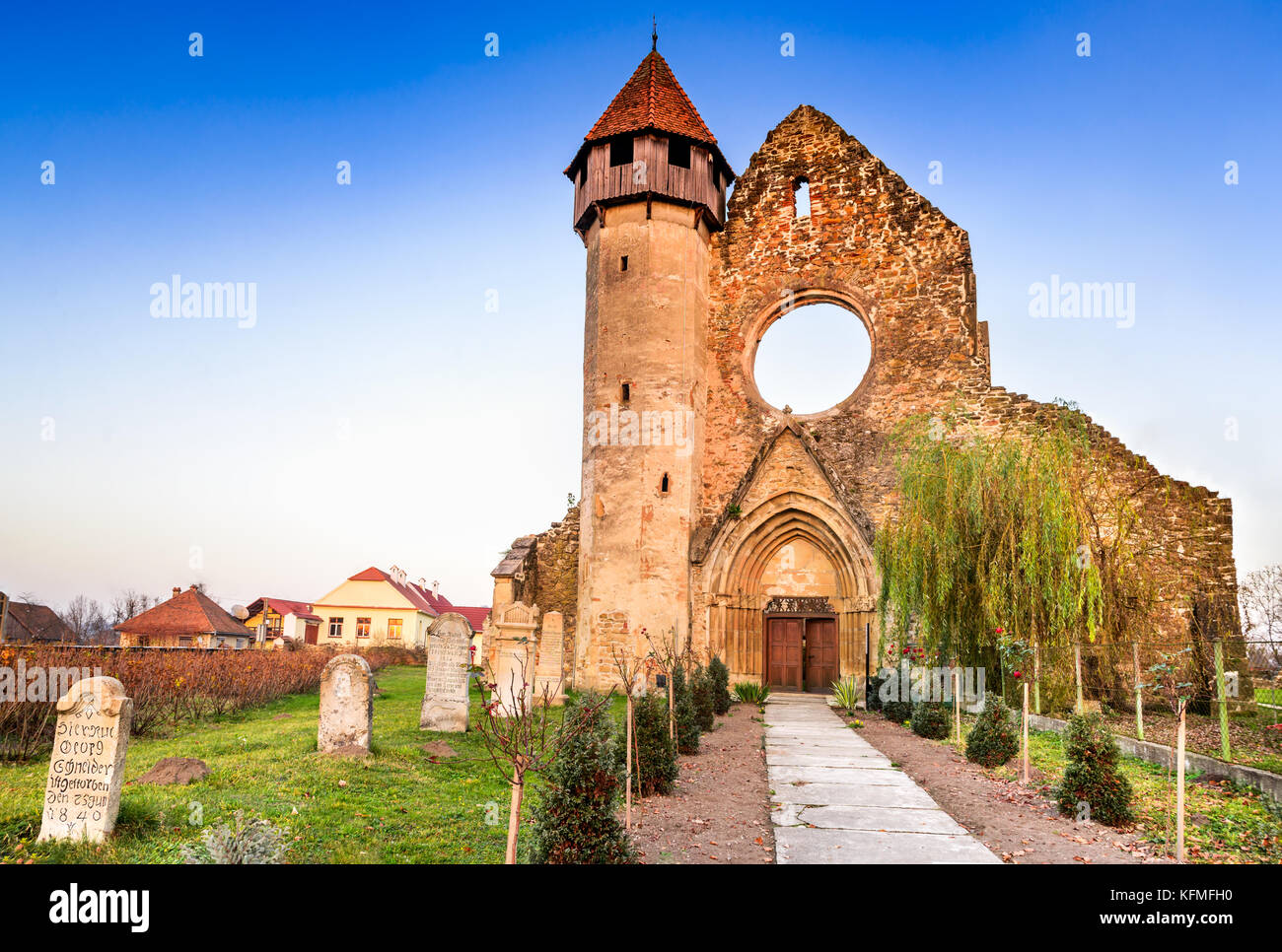 Carta, Rumänien - Carta Kloster, ehemalige Zisterzienser (Benediktiner) religiöse Architektur in Siebenbürgen. Stockfoto