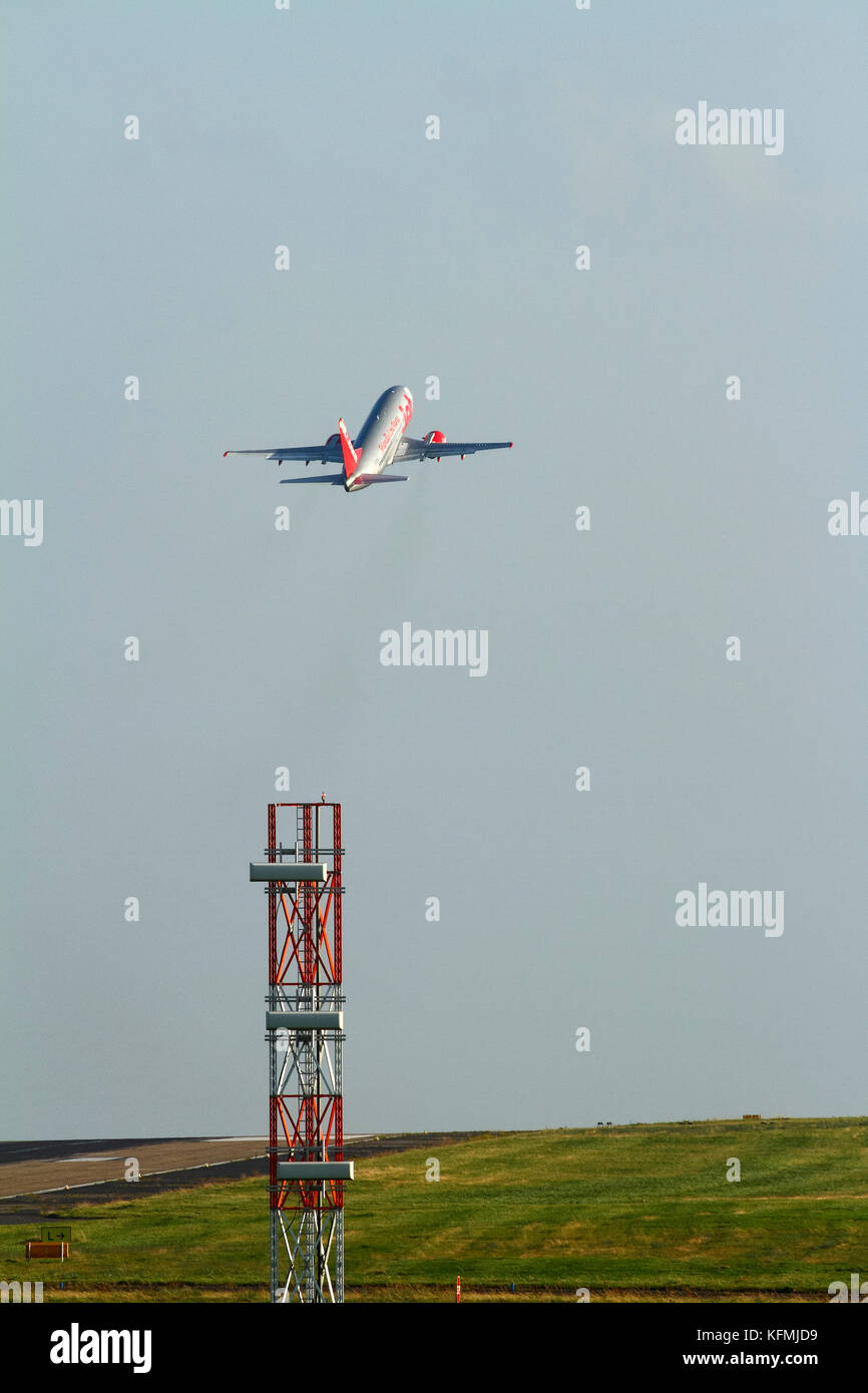 Jet 2.com Boeing 737 vom Leeds und Bradford International Airport Stockfoto