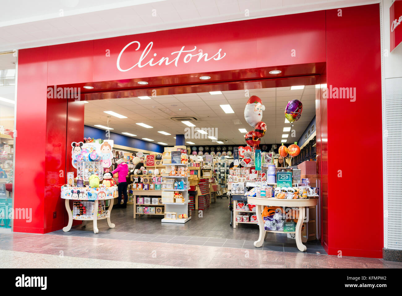 Clintons store, UK. Stockfoto