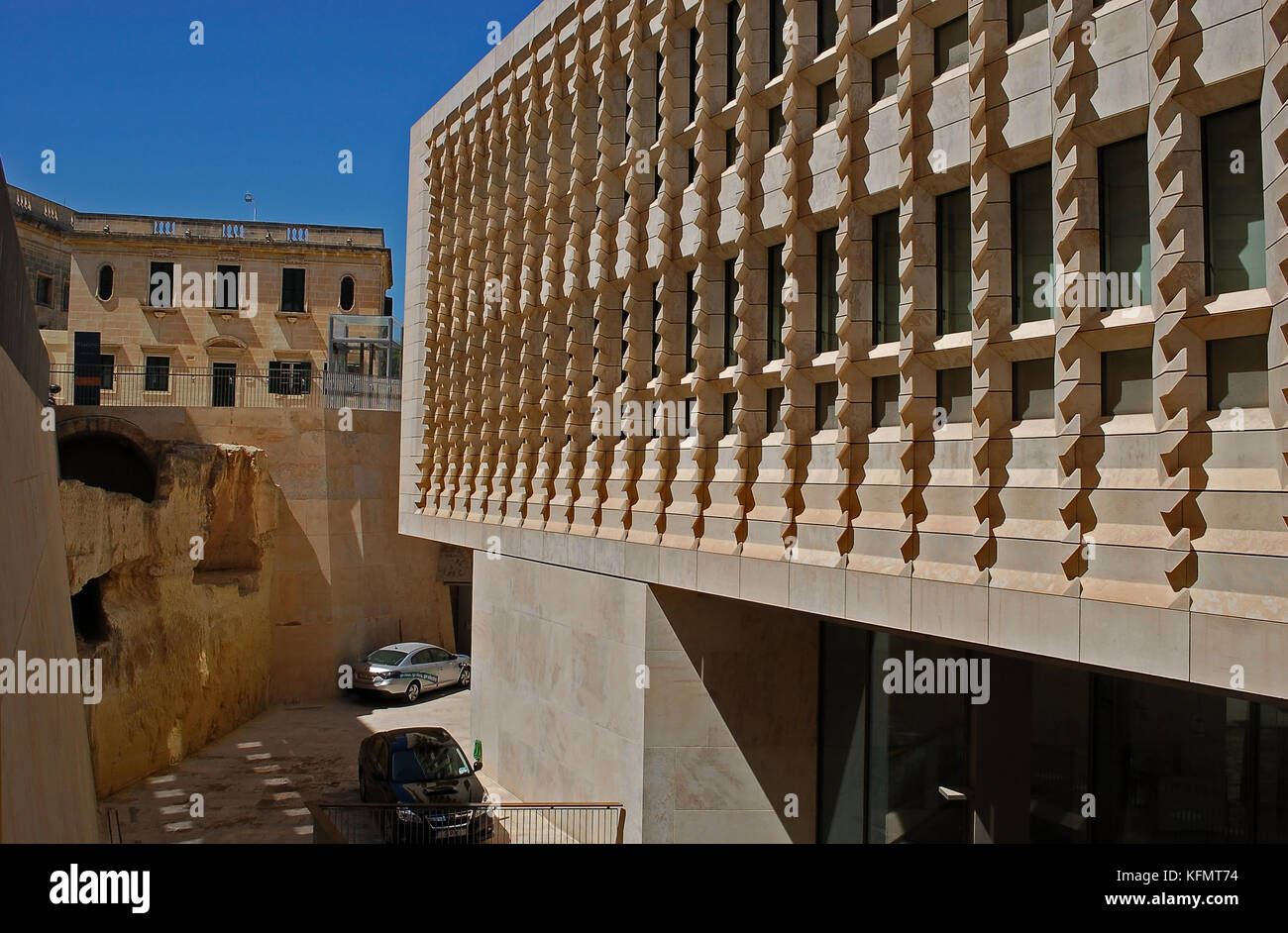 Valletta Parlamentsgebäude Stockfoto