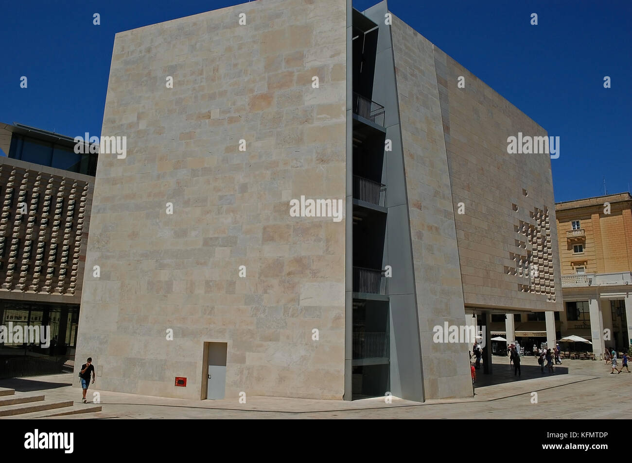 Parlamentarische Kammer von Valletta Parlamentsgebäude Stockfoto