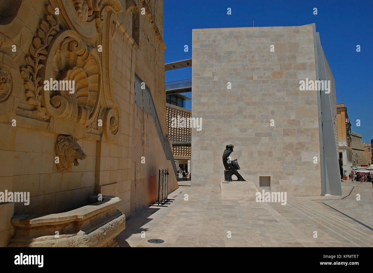 Parlamentarische Kammer von Valletta Parlamentsgebäude Stockfoto