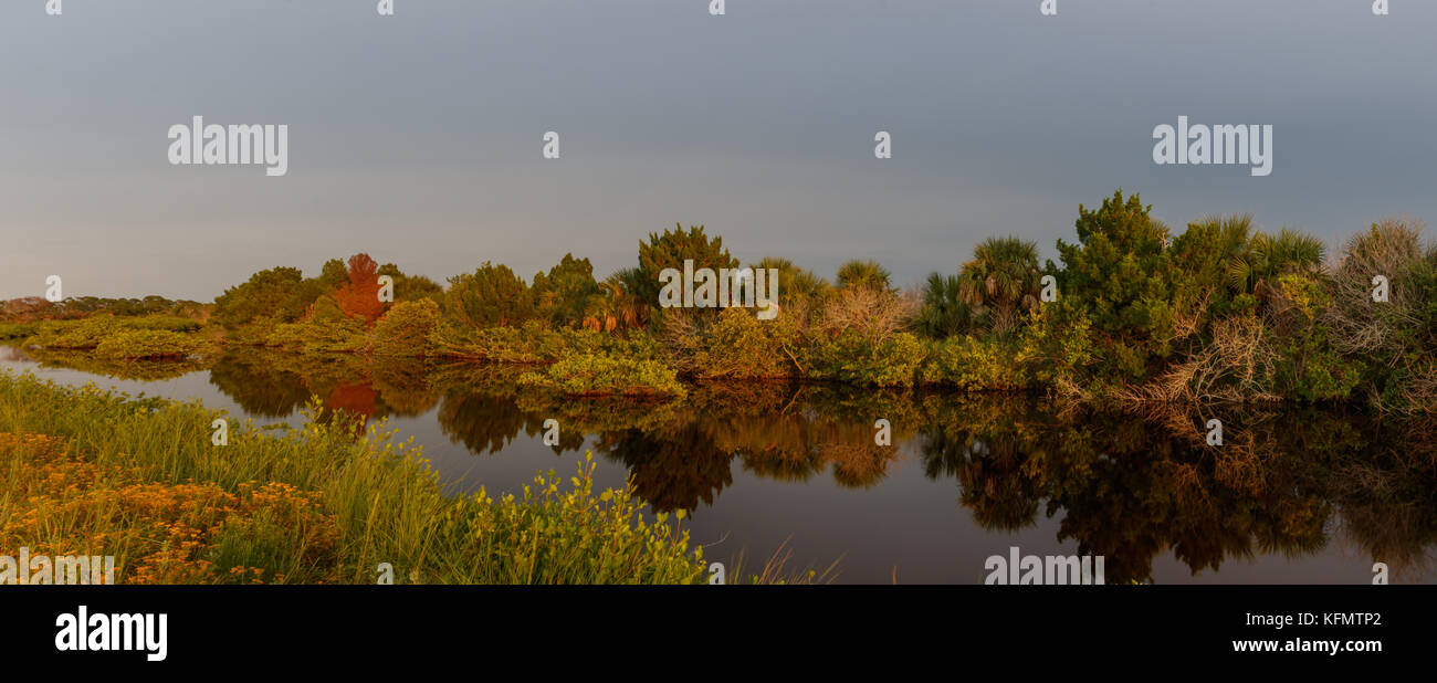 Golden Hour in Merritt Island National Wildlife Refuge, Florida, USA Stockfoto
