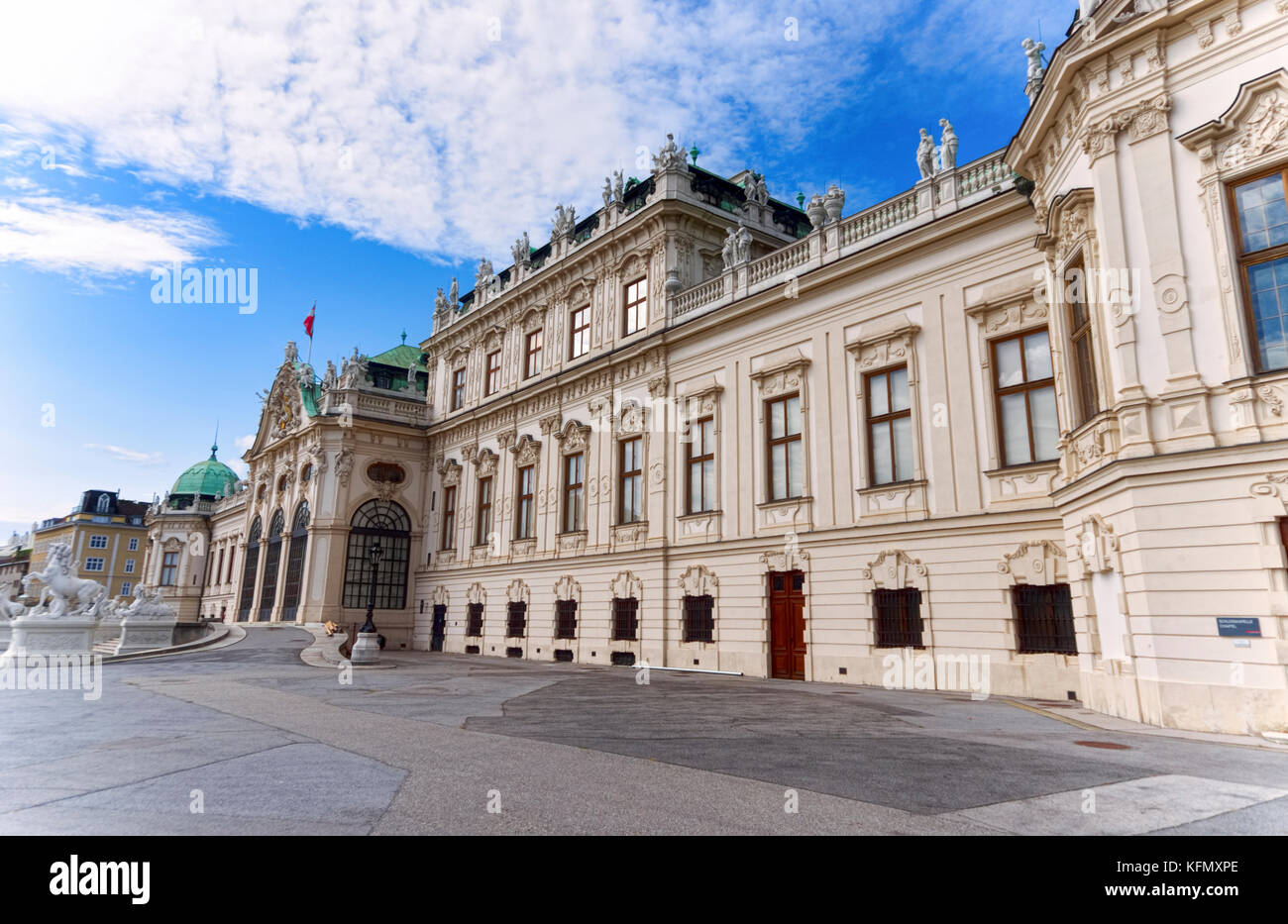 Obere Belvedere Palace Stockfoto