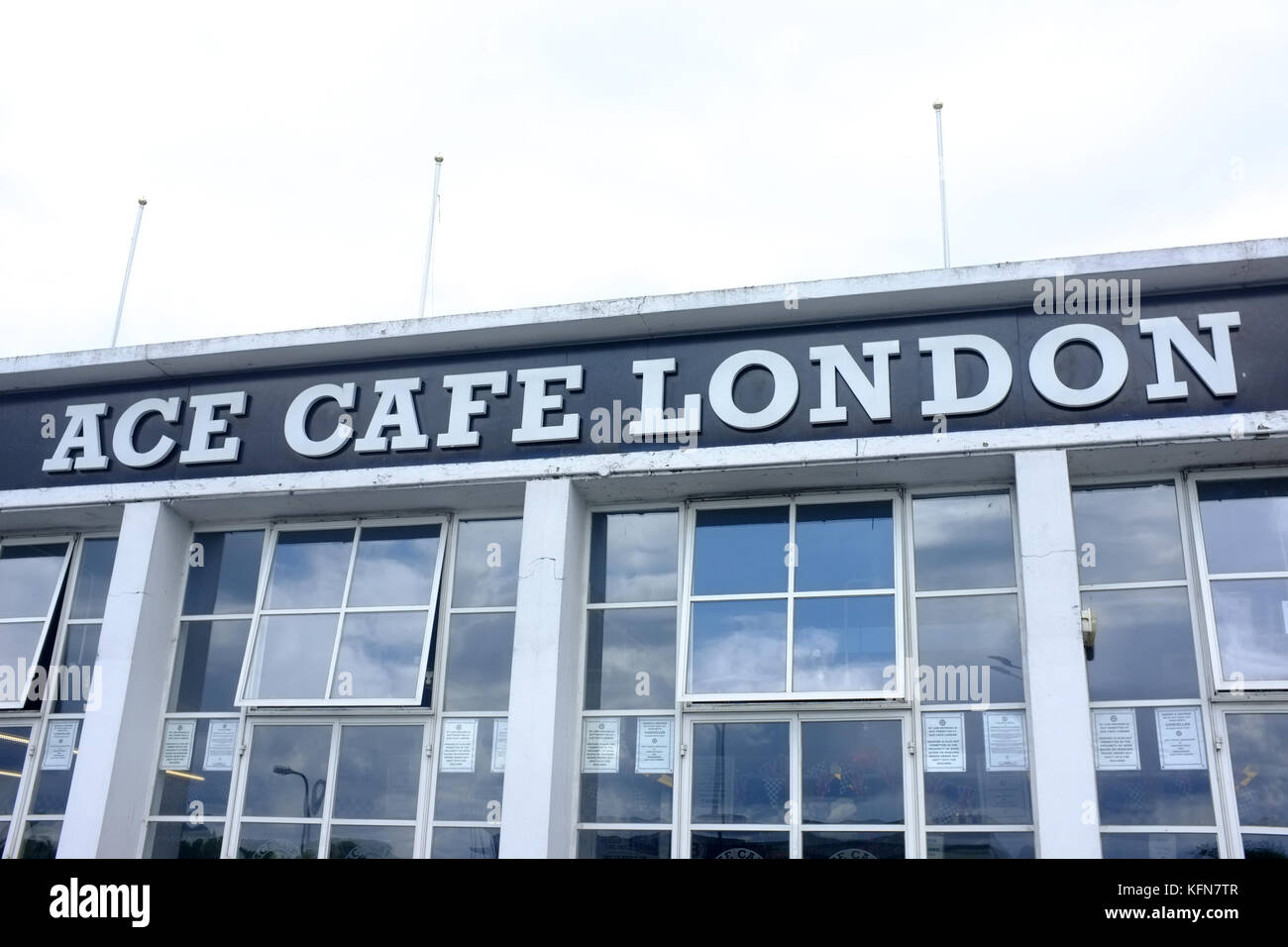 Die Ace Cafe in London Stockfoto