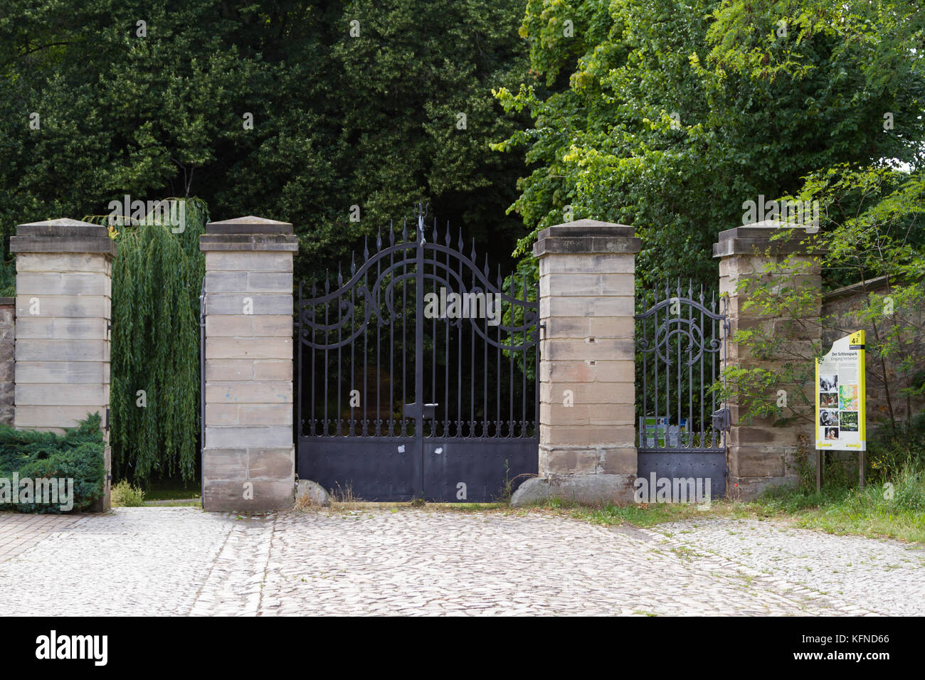 Schlosspark Ballenstedt Harz Stockfoto