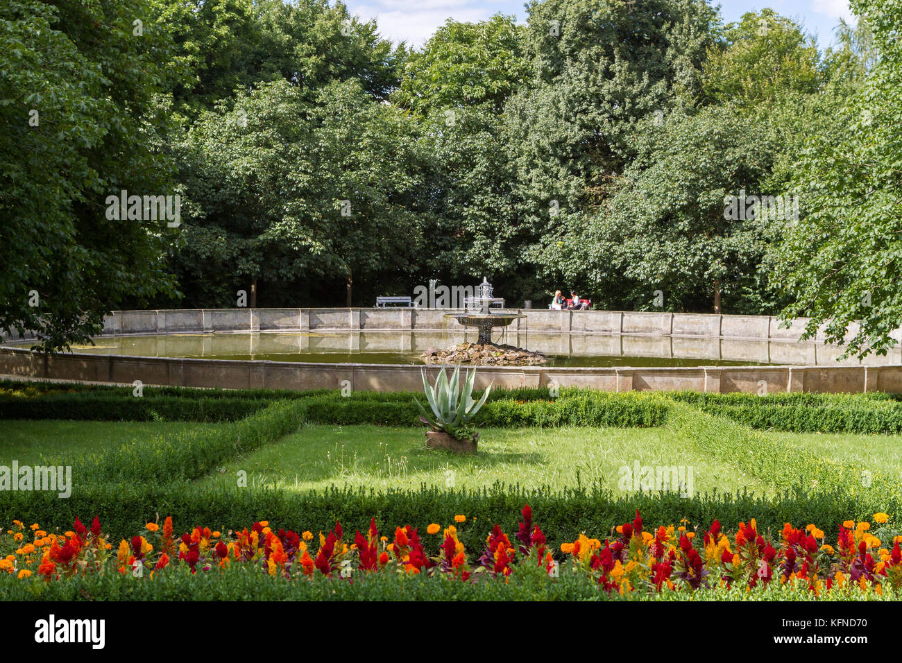 Schlosspark Ballenstedt Harz Stockfoto