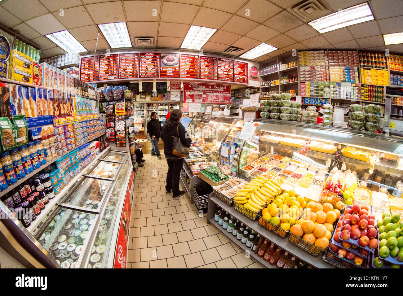 Melissa's Gourmet Deli 62 W 62 St, New York, Vereinigte Staaten von Amerika. Stockfoto