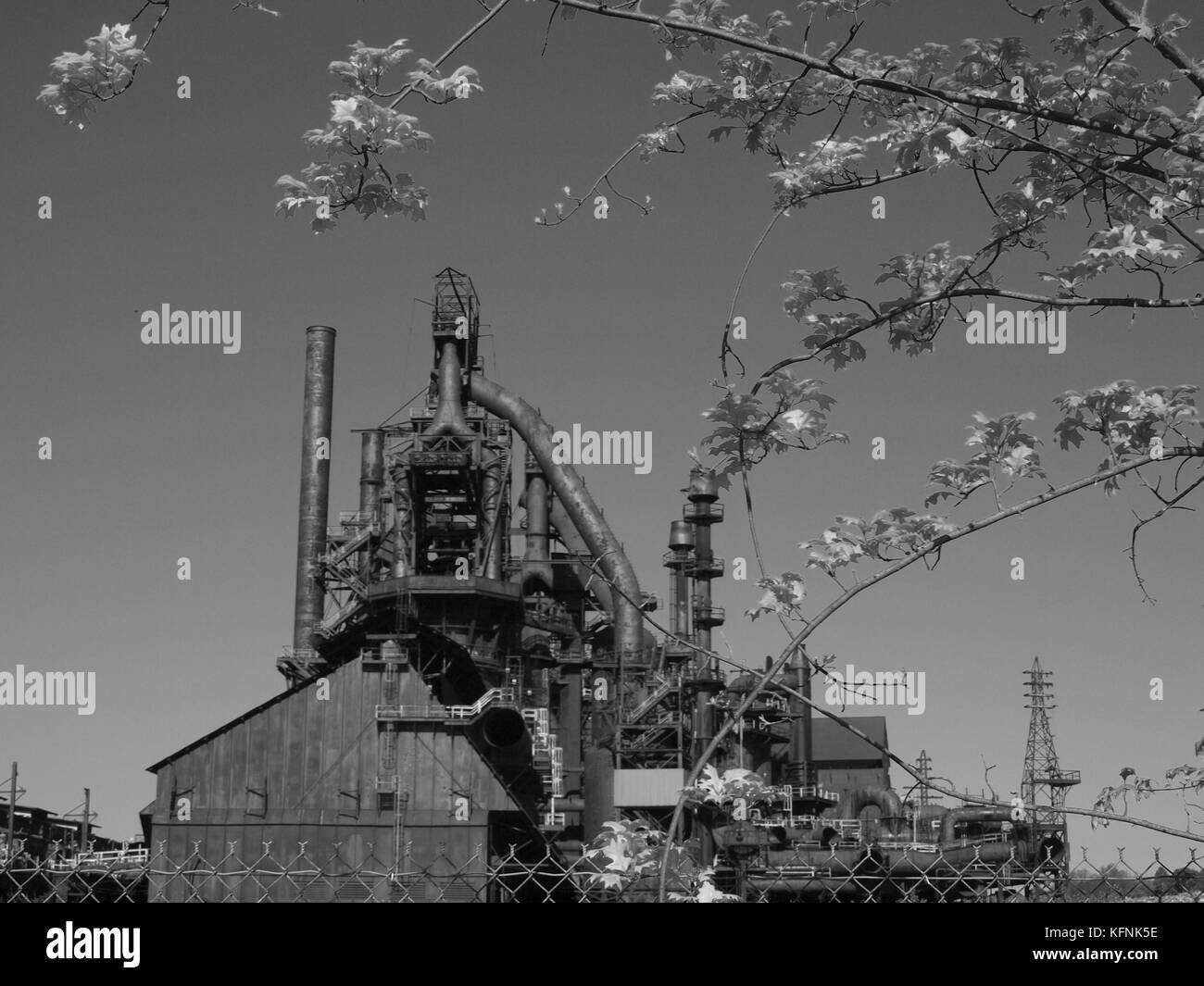 Verlassenen Stahlwerk in Bethlehem, Pennsylvania Stockfoto