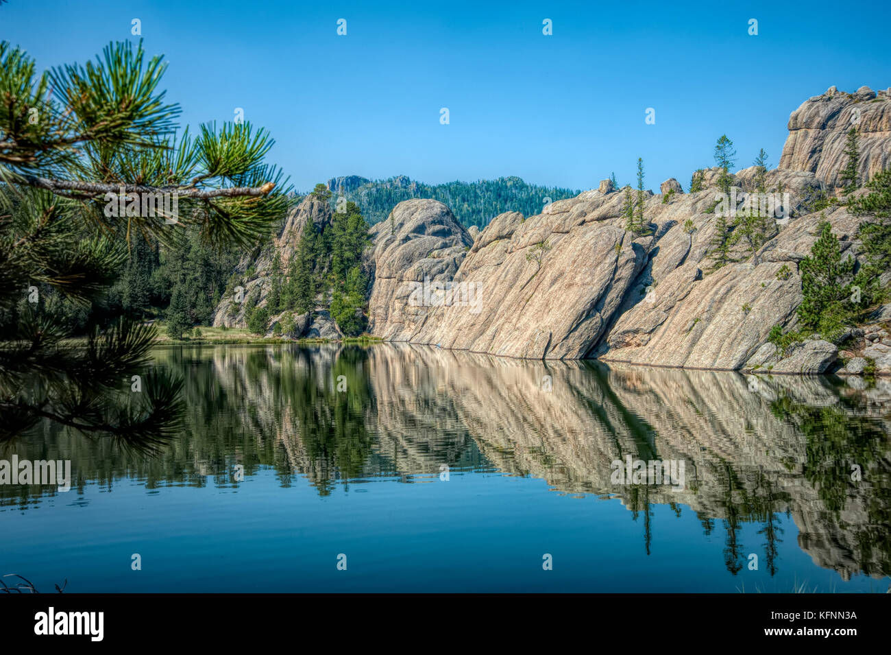 Sylvan Lake in den Black Hills von South Dakota Stockfoto