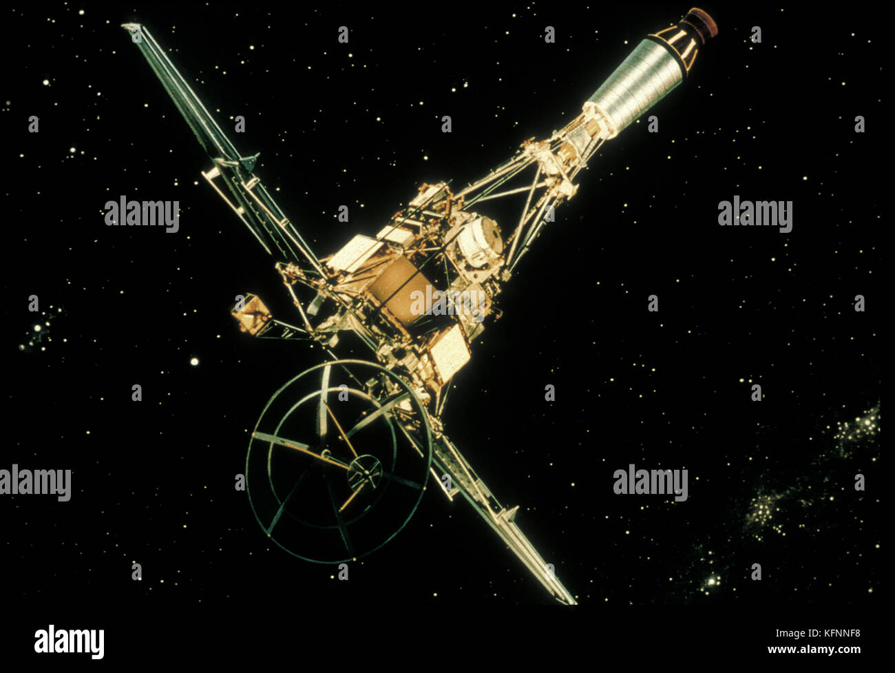 Raumschiff Ranger 1. Die Ranger-Raumsonde wurden so konstruiert, dass sie mit der Mondoberfläche kollidieren und Bilder zurückgeben, bis sie beim Aufprall zerstört wurden. 1 Stockfoto